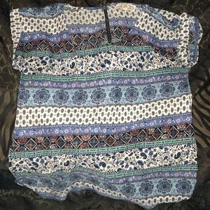 Pink Rose Pattern Zip Back Cuffed Sleeve